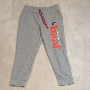 Boise State Gray Joggers with Red and Blue Accents